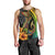 Hawaii Men Tank Top Polynesian Fish Hook and Hibiscus Flowers with Gradient Pattern TS04 - Polynesian Pride