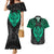 Polynesian Couples Matching Mermaid Dress and Hawaiian Shirt Abstract Tiki TS04 Black/Yellow - Polynesian Pride