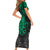 Polynesian Family Matching Short Sleeve Bodycon Dress and Hawaiian Shirt Abstract Tiki TS04 - Polynesian Pride