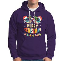 Merry Cruisemas Hawaiian Christmas Palm Tree Sunglass Hoodie TS09 Purple - Polynesian Pride