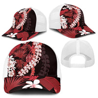 Ulaula Aloha Hawaii Lei Baseball Net Cap Tropical Flowers Elegant Vibe LT14 - Polynesian Pride
