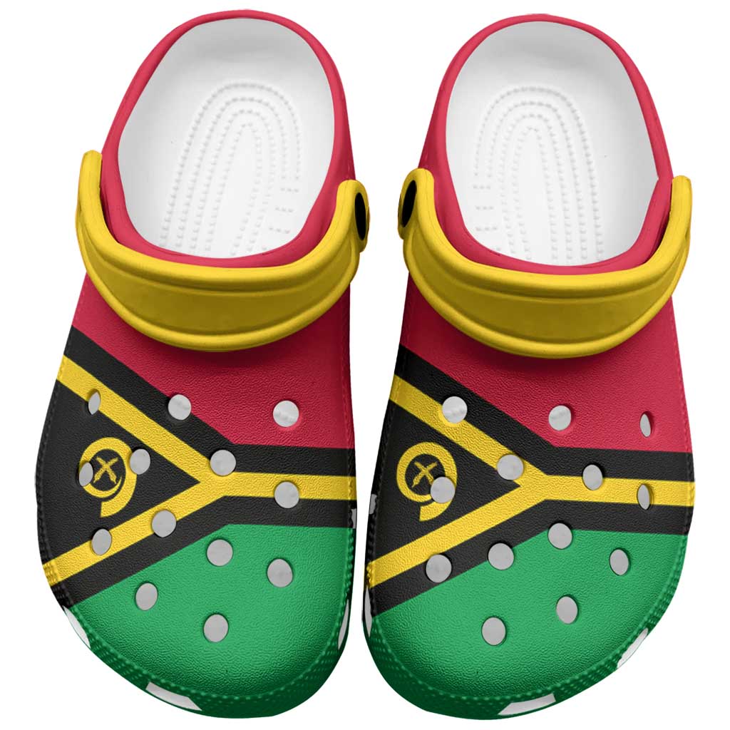 Vanuatu Clogs Shoes Heritage Palette Flag-Inspired LT01 Multicolor - Polynesian Pride