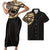 Polynesian Pride Black Matching Clothes For Couples Polynesian Tribal Black Bodycon Dress And Hawaii Shirt - Polynesian Pride