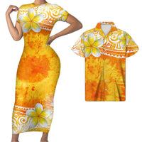 Polynesian Pride Matching Clothes For Couples Hawaii Hibiscus Yellow Bodycon Dress And Hawaii Shirt No Dress - Polynesian Pride