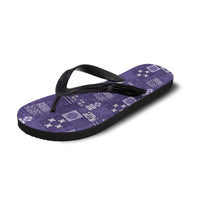 Vintage Hawaiian Quilting Patterns Flip Flops Purple Style Tribal Fabric Patchwork LT9 - Polynesian Pride