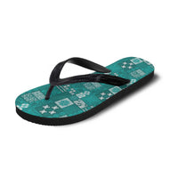 Vintage Hawaiian Quilting Patterns Flip Flops Turquoise Style Tribal Fabric Patchwork LT9 - Polynesian Pride
