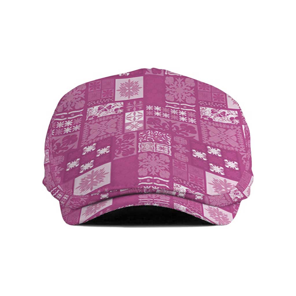 Vintage Hawaiian Quilting Patterns Jeff Hat Pink Style Tribal Fabric Patchwork LT9 Pink - Polynesian Pride