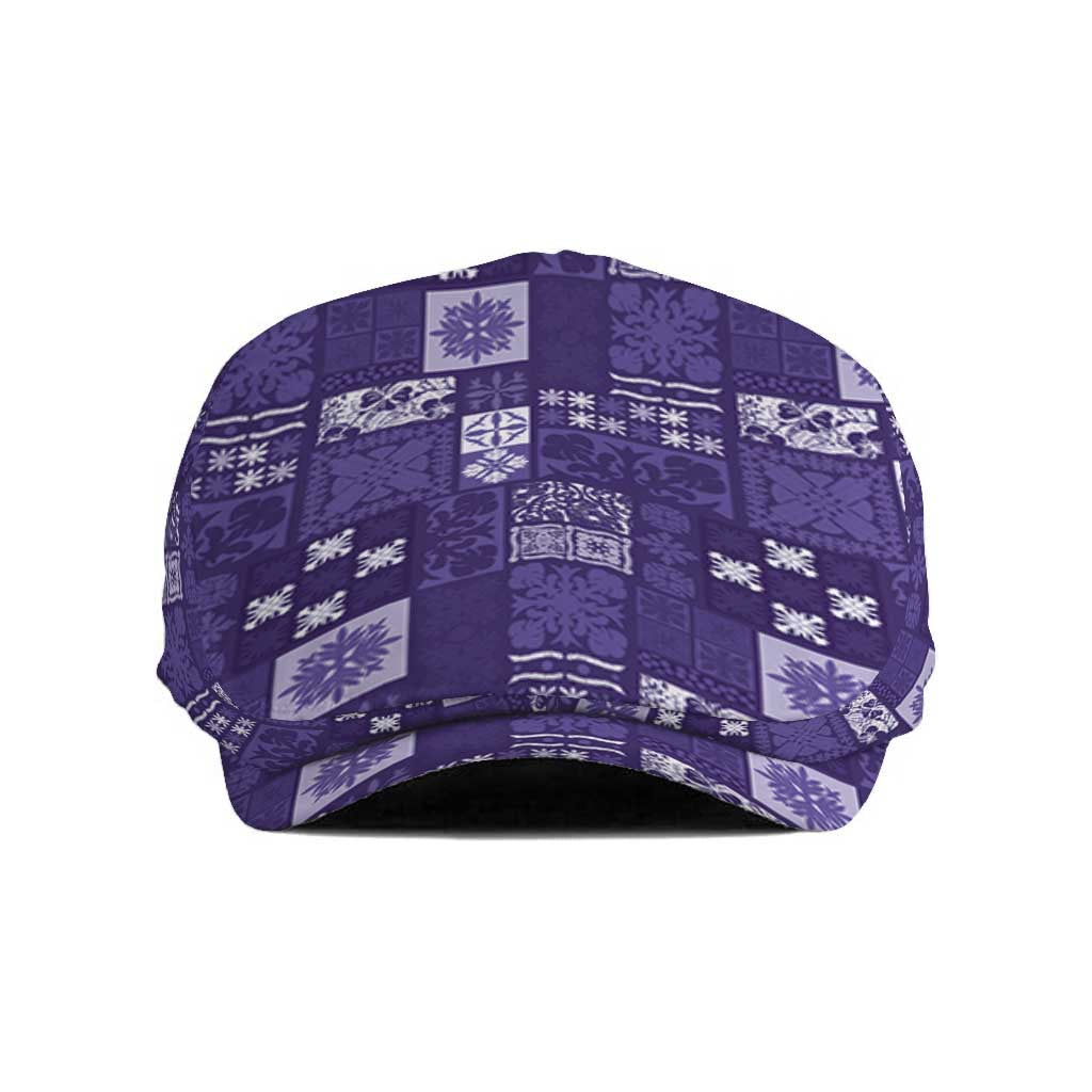 Vintage Hawaiian Quilting Patterns Jeff Hat Purple Style Tribal Fabric Patchwork LT9 Purple - Polynesian Pride