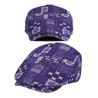 Vintage Hawaiian Quilting Patterns Jeff Hat Purple Style Tribal Fabric Patchwork LT9 - Polynesian Pride