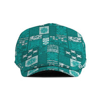 Vintage Hawaiian Quilting Patterns Jeff Hat Turquoise Style Tribal Fabric Patchwork LT9 Turquoise - Polynesian Pride