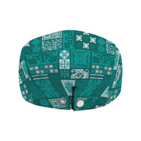 Vintage Hawaiian Quilting Patterns Jeff Hat Turquoise Style Tribal Fabric Patchwork LT9 - Polynesian Pride