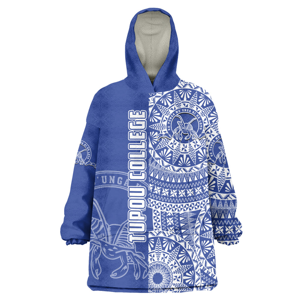 (Custom Personalised) Tupou Tonga College Tongan Ngatu Pattern Wearable Blanket Hoodie LT14 Unisex One Size - Polynesian Pride
