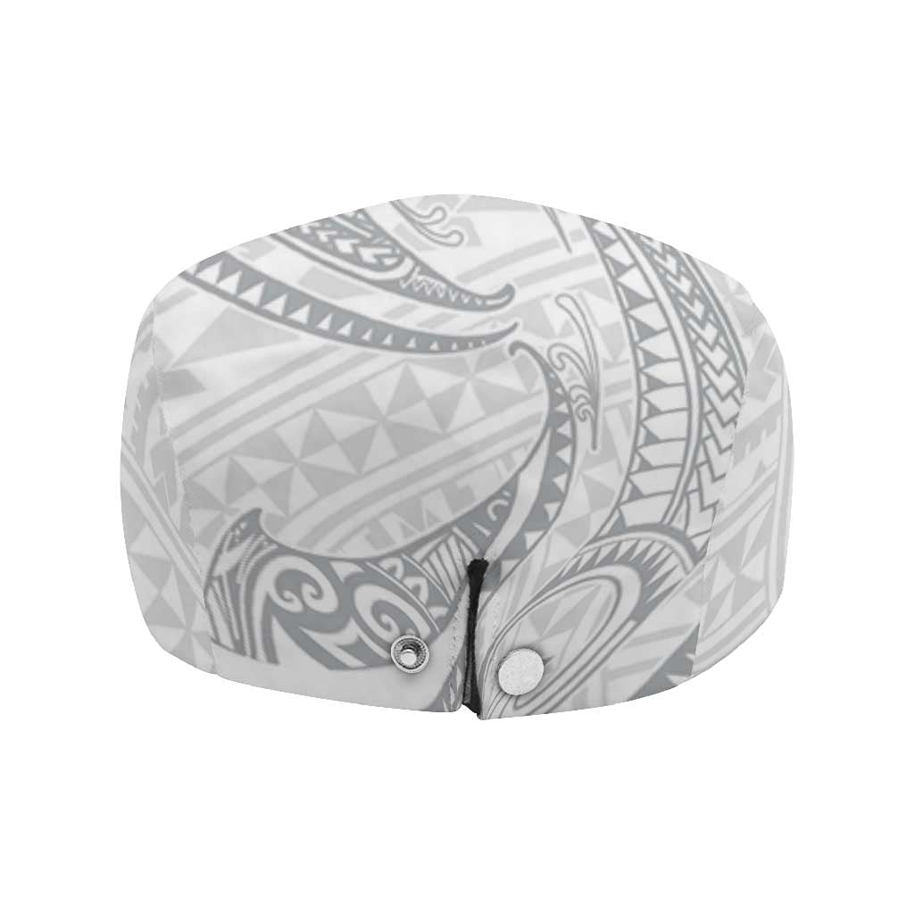 White Sunday Lotu Tamaiti Jeff Hat Polynesian Wave Pastel Gray LT9 - Polynesian Pride