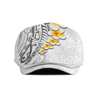 White Tropical Plumeria With Galaxy Polynesian Art Jeff Hat LT14 White - Polynesian Pride