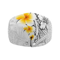 White Tropical Plumeria With Galaxy Polynesian Art Jeff Hat LT14 - Polynesian Pride