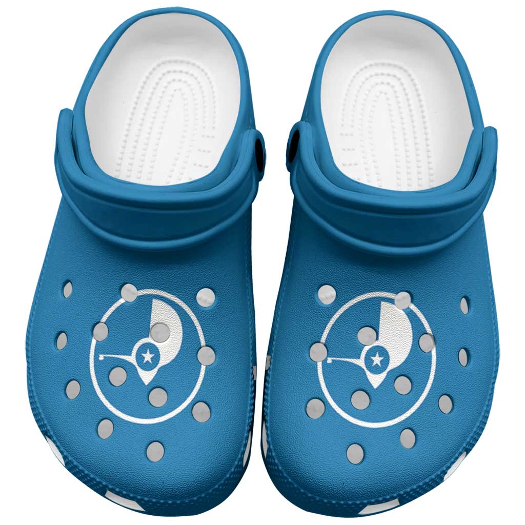 Yap Clogs Shoes Heritage Palette Flag-Inspired LT01 Blue - Polynesian Pride