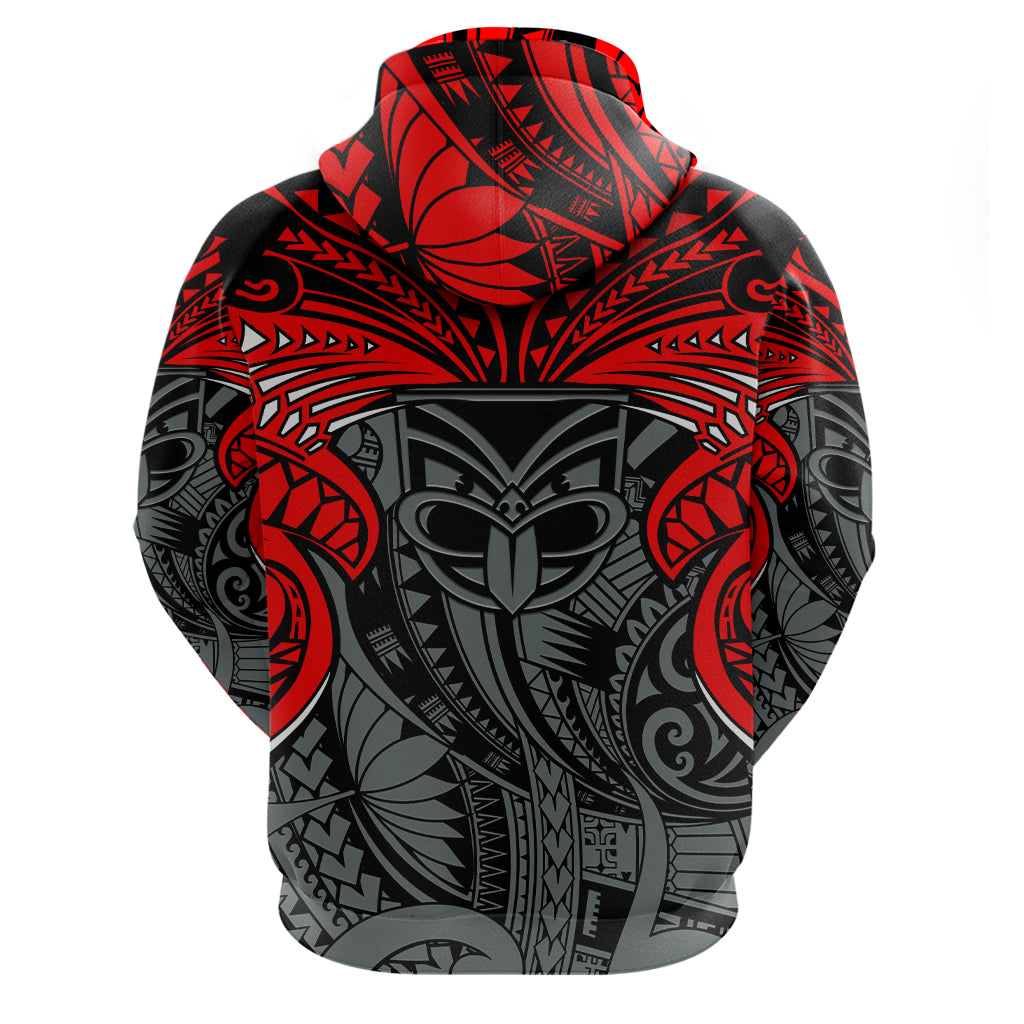 New Zealand Maori Hoodie - Warriors Rugby Pullover Hoodie - Polynesian Pride