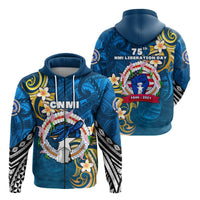 Northern Mariana Islands Zip Hoodie Independence Day LT16 - Polynesian Pride