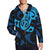 Maori Blue Mangopare Zip Hoodie - Polynesian Pride