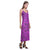 Tonga Pattern V - Neck Open Fork Long Dress - Pink Style - Polynesian Pride