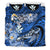 Kanaka Maoli (Hawaiian) Bedding Set - Waves Polynesian Turtle Hibiscus (Dark Blue) - Polynesian Pride