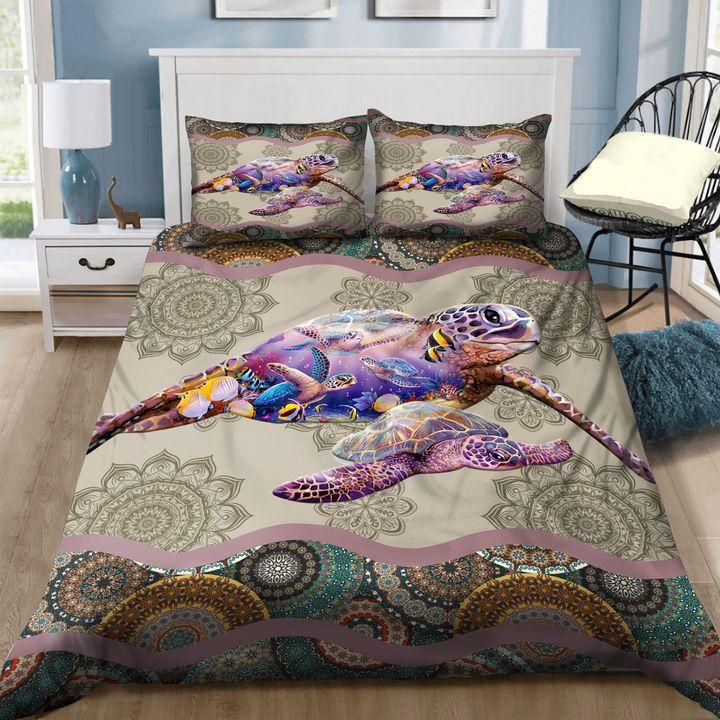 Hawaii Turtle Bedding Set - Pink Plum - AH Gray - Polynesian Pride