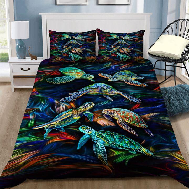 Hawaii Turtle Bedding Set - Fanciful - AH Black - Polynesian Pride