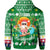 Hawaii Mele Kalikimaka Santa Claus Pattern Christmas Hoodie Green Labo Style RLT13 - Polynesian Pride