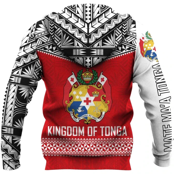 Tonga Hoodie Mate Maa Tonga - Polynesian Pride