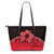 (Custom Personalised) Polynesian Leather Tote Bag Hibiscus Personal Signature Red - Polynesian Pride