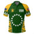 Custom Cook Islands Polo Shirt Kuki Airani Athletic Style Custom Text and Number - Polynesian Pride