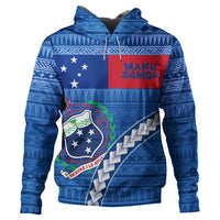 Manu Samoa Rugby Hoodie Coat of Arms - Polynesian Pride