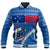 Manu Samoa Rugby Baseball Jacket Unisex Blue - Polynesian Pride