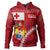 Mate Maa Tonga Rugby Zip Hoodie Polynesian Pattern Unisex Red - Polynesian Pride