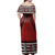 Tonga Pattern Style Off Shoulder Long Dress - Polynesian Pride