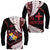 Tonga Emancipation Day Long Sleeve Shirt Kupesi Pattern No.1 Black LT9 Unisex - Polynesian Pride