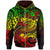 Samoa Zip up Hoodie Reggae Shark Polynesian Tattoo Unisex Reggae - Polynesian Pride