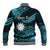 (Custom Personalised) Nauru Polynesian Hibiscus Naoero Turquoise Baseball Jacket LT14 - Polynesian Pride