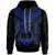 Guam Polynesian Custom Hoodie Guam Waves (Blue) Unisex Blue - Polynesian Pride