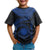 Nauru Polynesian Custom T Shirt Nauru Waves (Blue) - Polynesian Pride