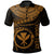 Polynesian Hawaii Custom Polo Shirt Kanaka Maoli with Hawaiian Waves (Golden) Unisex Golden - Polynesian Pride