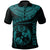 Tonga Polynesian Custom Polo Shirt Tonga Waves (Turquoise) Unisex Black - Polynesian Pride