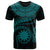 Nauru Polynesian Custom T Shirt Nauru Waves (Turquoise) Unisex Art - Polynesian Pride