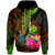 New Caledonia Polynesian Custom Hoodie Hibiscus and Banana Leaves Unisex Reggae - Polynesian Pride