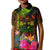 Fiji Polynesian Custom Polo Shirt Hibiscus and Banana Leaves - Polynesian Pride