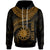 Nauru Polynesian Custom Hoodie Nauru Waves (Golden) Unisex Golden - Polynesian Pride