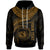 Polynesian Hawaii Custom Hoodie Hawaiian Waves (Golden) Unisex Golden - Polynesian Pride