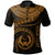 Pohnpei Polynesian Custom Polo Pohnpei Waves (Golden) Unisex Golden - Polynesian Pride