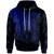 Kosrae Custom Hoodie Polynesian Wings (Blue) Unisex Blue - Polynesian Pride