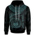 Polynesian Samoa Custom Hoodie Samoan Waves (Turquoise) Unisex Turquoise - Polynesian Pride